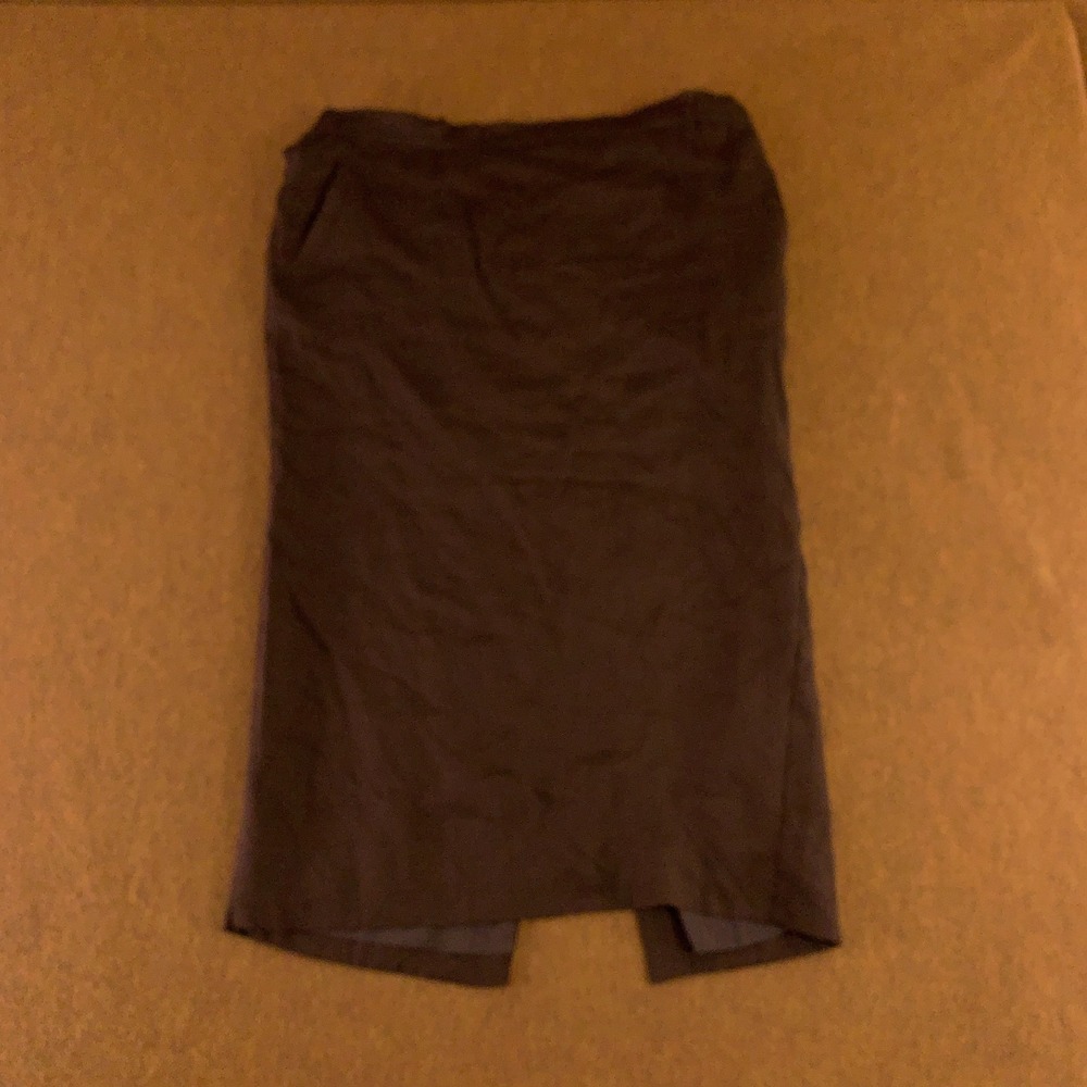Banana Republic Womens Size XXS Brown Linen-Viscose Blend Knee Length‎ Skirt NWT